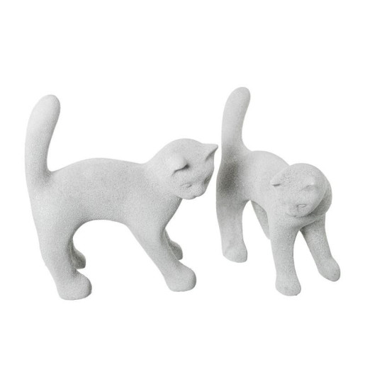 Figura gato gris arena