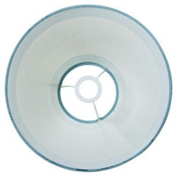 Pantalla lampara crudo y celeste