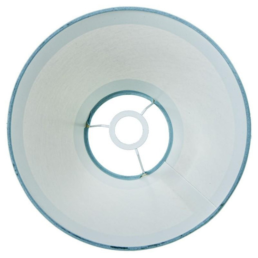 Pantalla lampara crudo y celeste