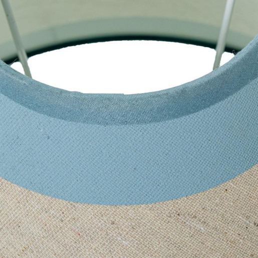 Pantalla lampara crudo y celeste