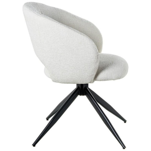 Set 2 sillas giratorias beige y negro