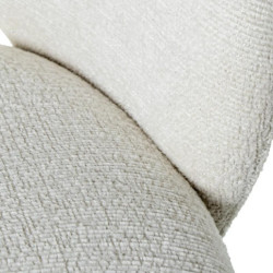 Set 2 sillas giratorias beige y negro