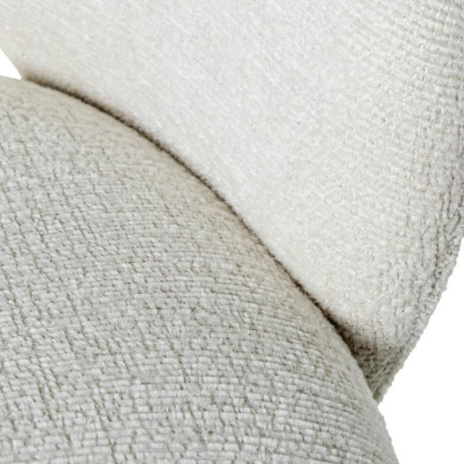 Set 2 sillas giratorias beige y negro