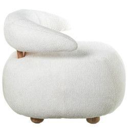 Sillon beige y roble