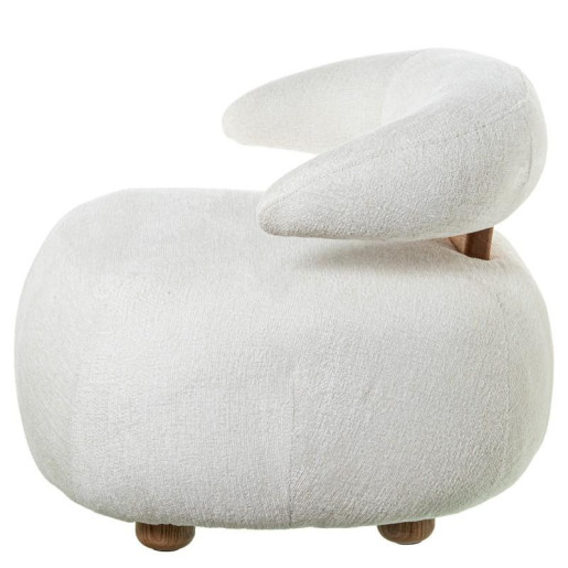 Sillon beige y roble