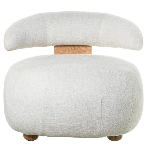 Sillon beige y roble