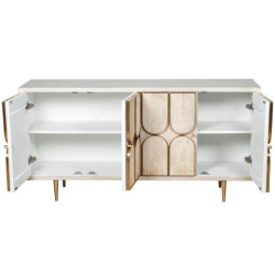 Aparador beige y dorado