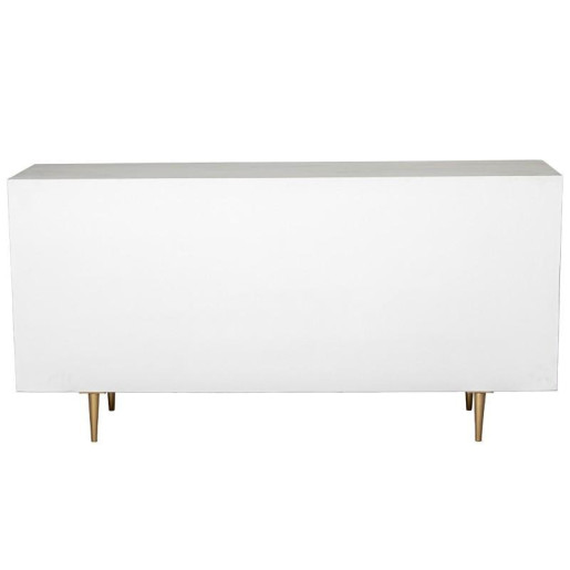 Aparador beige y dorado