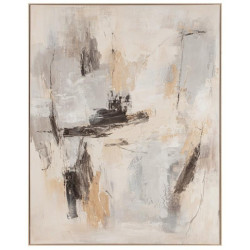 Cuadro lienzo gris y negro