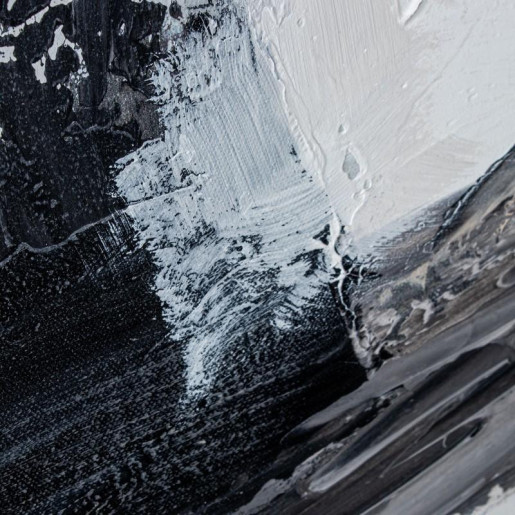 Cuadro lienzo gris y negro