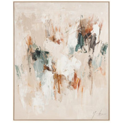 Cuadro lienzo beig, marron y negro