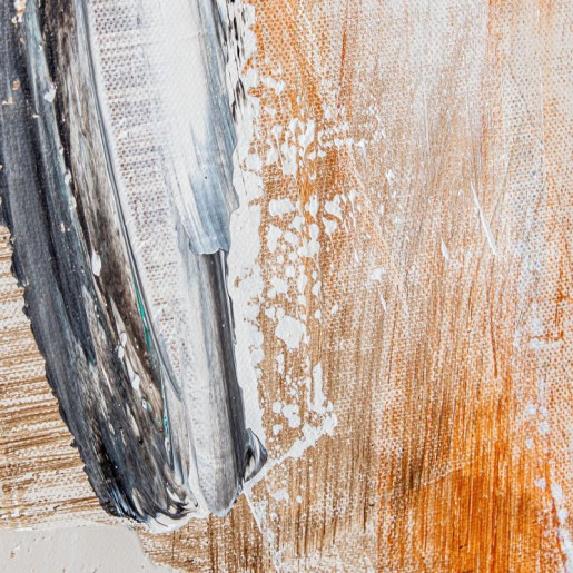 Cuadro lienzo beig, marron y negro