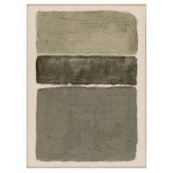 Cuadro lienzo verde y negro y gris