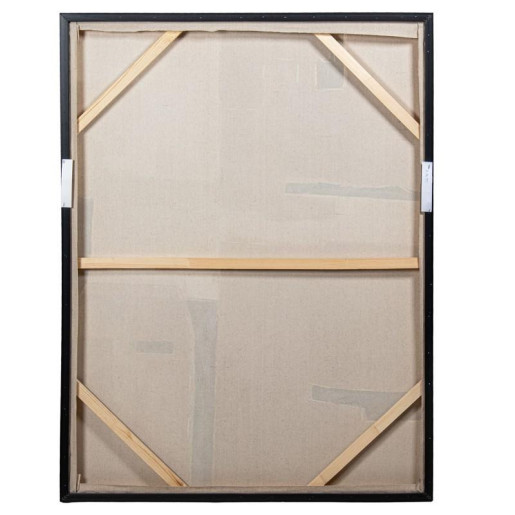 Cuadro lienzo beige, negro y gris