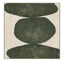 Cuadro lienzo beige y negro