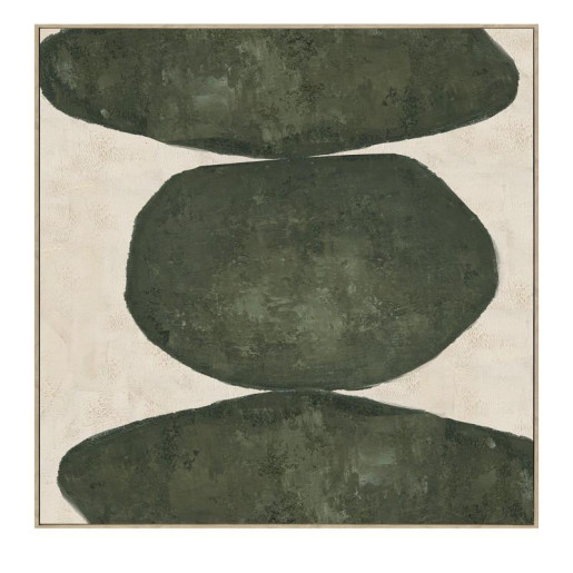 Cuadro lienzo beige y negro