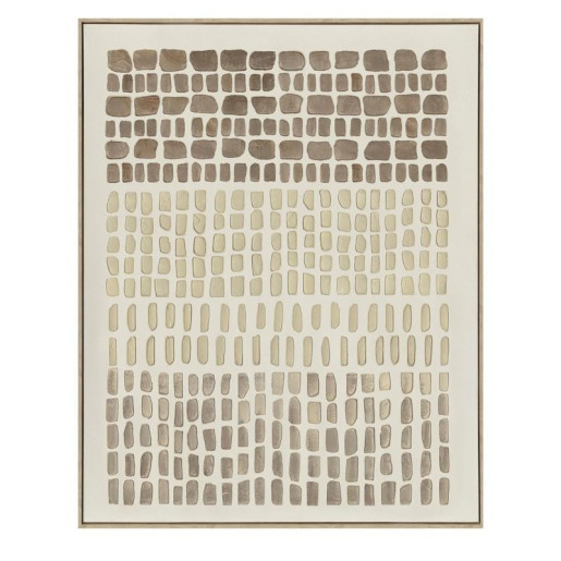 Cuadro lienzo gris, beige y marron