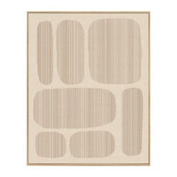 Cuadro lienzo beige y gris