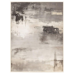 Cuadro lienzo blanco, gris y negro