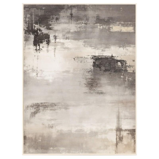 Cuadro lienzo blanco, gris y negro