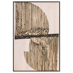 Cuadro lienzo beige y negro