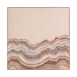 Cuadro lienzo beige, negro y marron