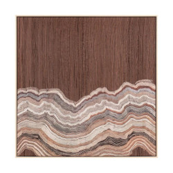 Cuadro lienzo beige, negro y marron