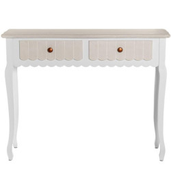 Mesa entrada blanco y crema