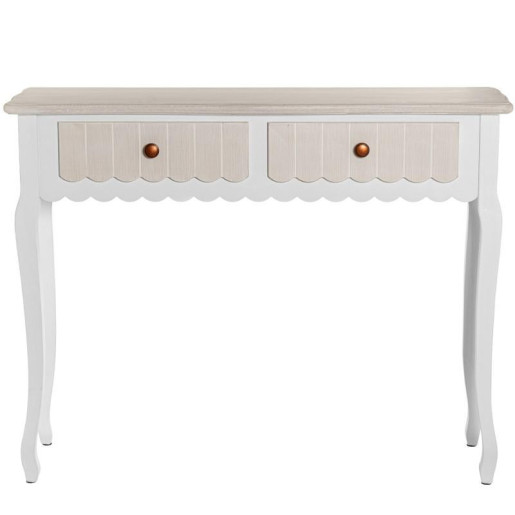 Mesa entrada blanco y crema