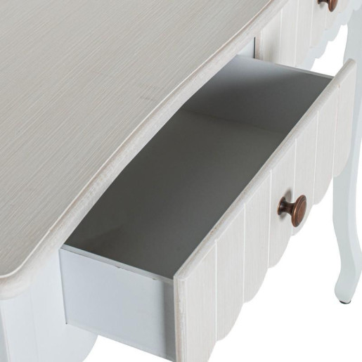 Mesa entrada blanco y crema