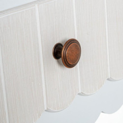 Mesa entrada blanco y crema