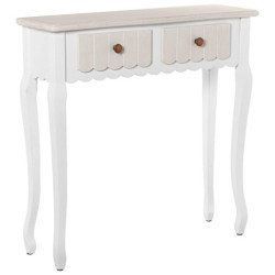 Mesa entrada blanco y crema