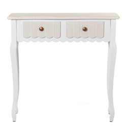 Mesa entrada blanco y crema