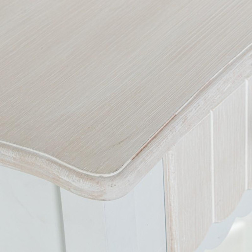 Mesa entrada blanco y crema