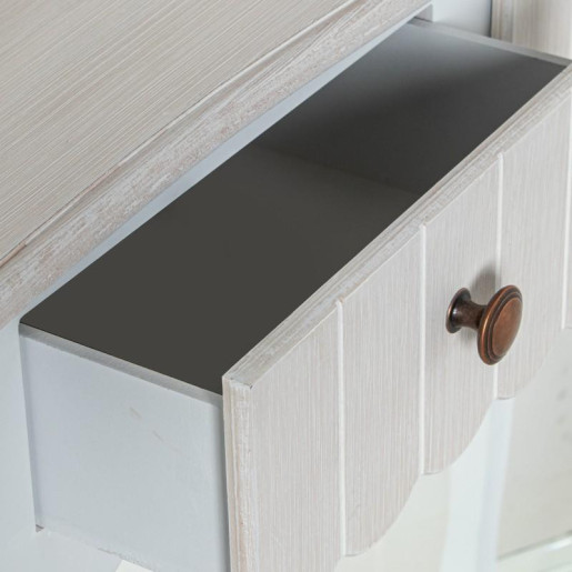 Mesa entrada blanco y crema