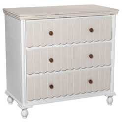 Comoda blanco y crema