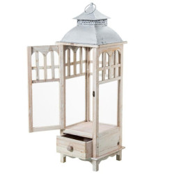 Set 3 faroles natural y gris