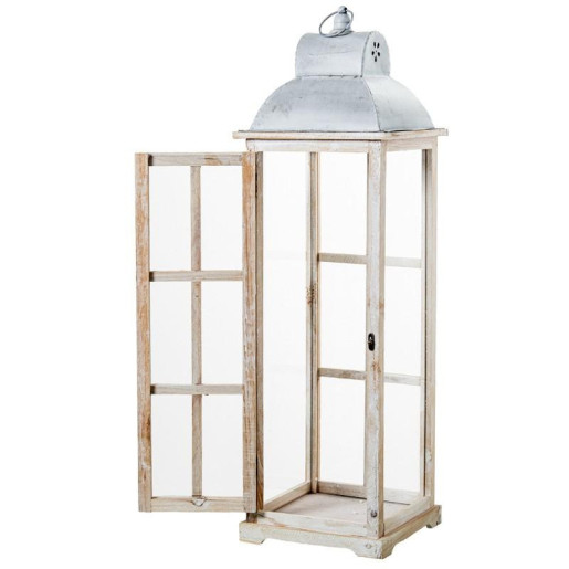 Set 3 faroles natural y gris