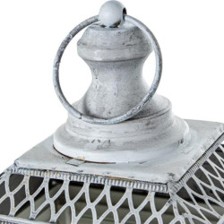 Set 3 faroles blanco y gris