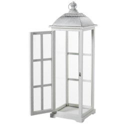 Set 3 faroles blanco y gris