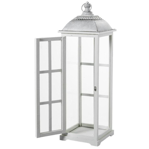 Set 3 faroles blanco y gris