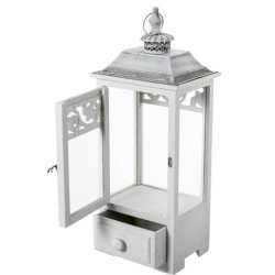 Set 3 faroles blanco y gris