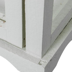 Set 3 faroles blanco y gris