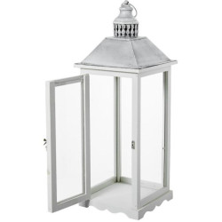 Set 3 faroles blanco y gris