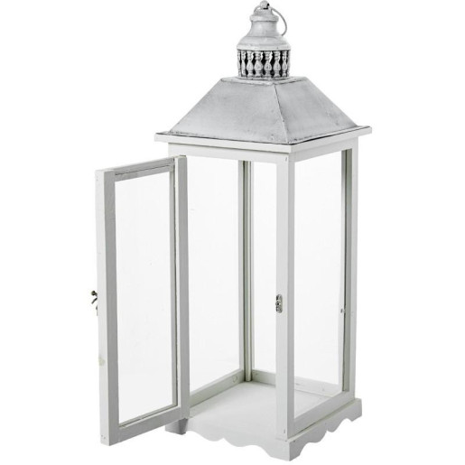 Set 3 faroles blanco y gris