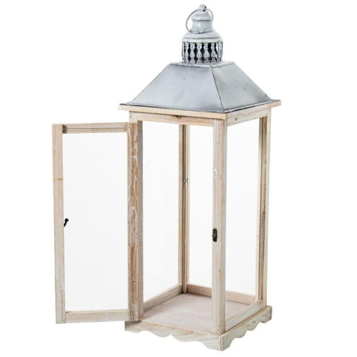 Set 3 faroles natural y gris