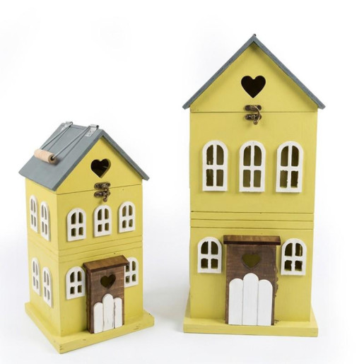 Set 2 faroles amarillo