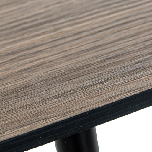 Mesa auxiliar natural y negro