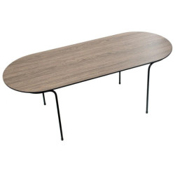 Mesa de centro natural y negro