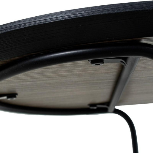 Mesa de centro natural y negro